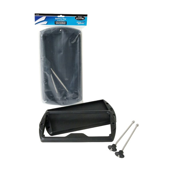 Jarvis Marine 27M Deluxe Screw Down Battery Tray with Stainless Steel Hardware