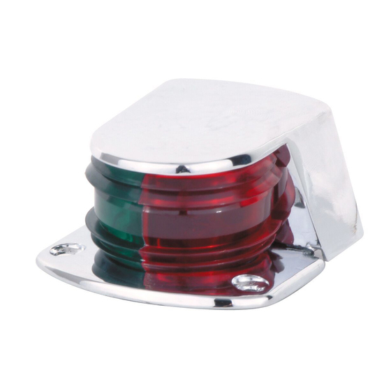 Jarvis Marine 12V Bi-Colour Bow Light-Triple Chrome Plated Navigation Light
