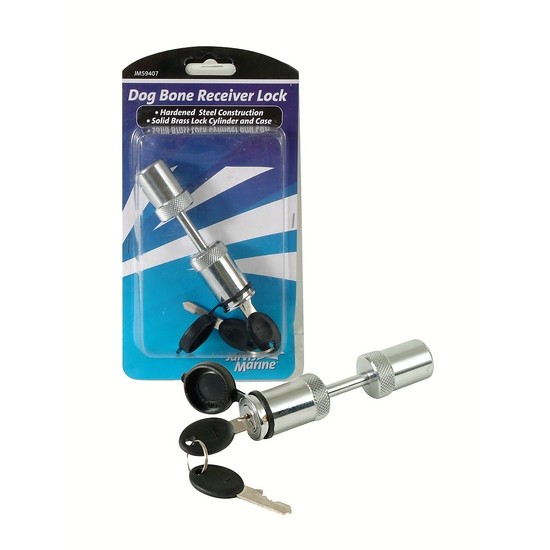 Jarvis Walker Marine Trailer Security Lock - Dog Bone Receiver Lock with 2 Keys