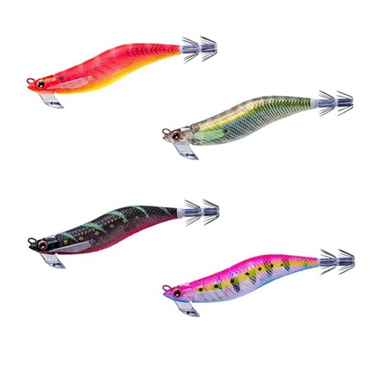 105mm Duel EZ-Q Mag Cast Squid Jig Lure - Size 3.5 Cloth Wrap Egi Lure