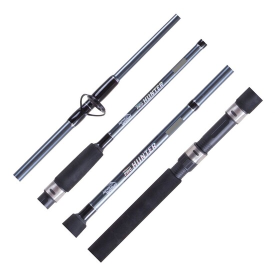 6'6 Jarvis Walker Pro Hunter 2-6kg Spin Rod with Solid Glass Tip - 2 Piece