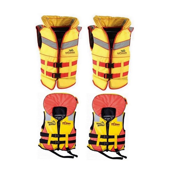 2 X Jarvis Walker Adult or Child Gulf Stream Life Jackets-Level 100/Type 1 PFD