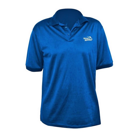Jarvis Walker Royal Blue Polo Shirt-Breathable Fabric Fishing Shirt with Collar