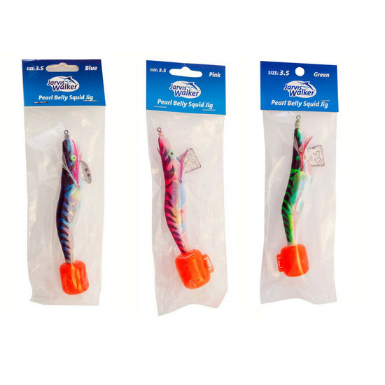 3.5# Squid Jigs Luminous Fishing Artificial Baits - Blue, 13.5cm A