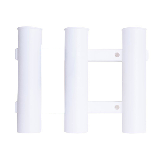 Jarvis Walker 3 Tube Vertical Fishing Rod Holder with Mounting Screws - Rod Rack