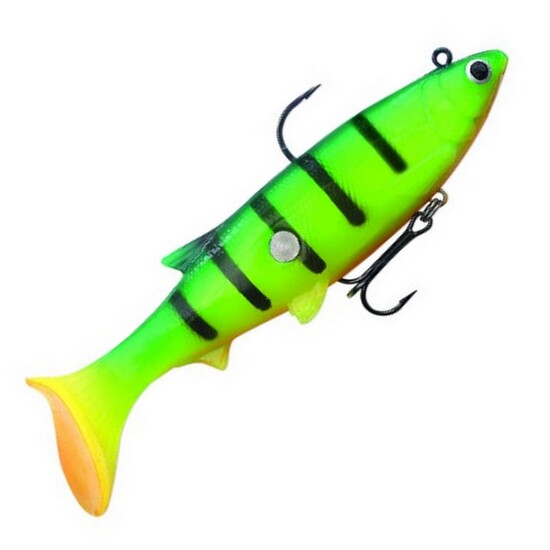 18cm Storm Knock'R Minnow Rigged Soft Plastic Fishing Lure - Green Tiger