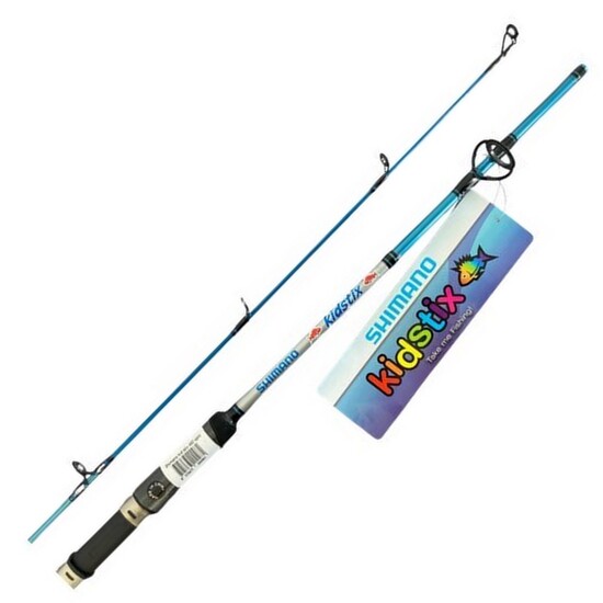 4'6 Shimano Kidstix 2-4kg 2 Piece Fishing Rod - Fibreglass Kids Rod