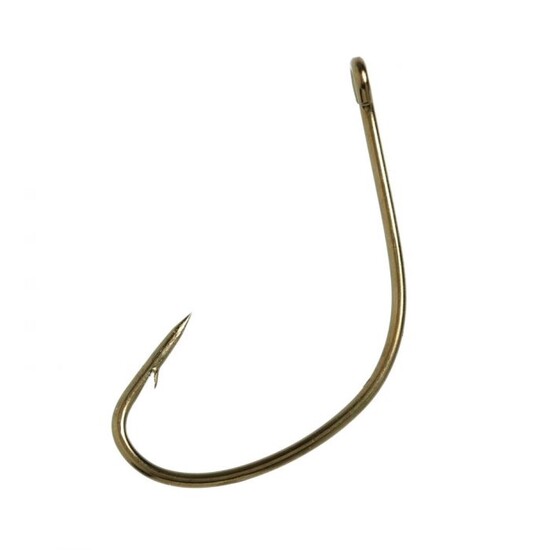 1 Box Of Eagle Claw Lazer Sharp L141F Bronze Kahle Wide Gap Fishing Hooks