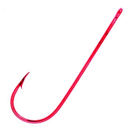 50 Pack of Eagle Claw Lazer Sharp L214R Fine Wire Red Aberdeen Fishing Hooks