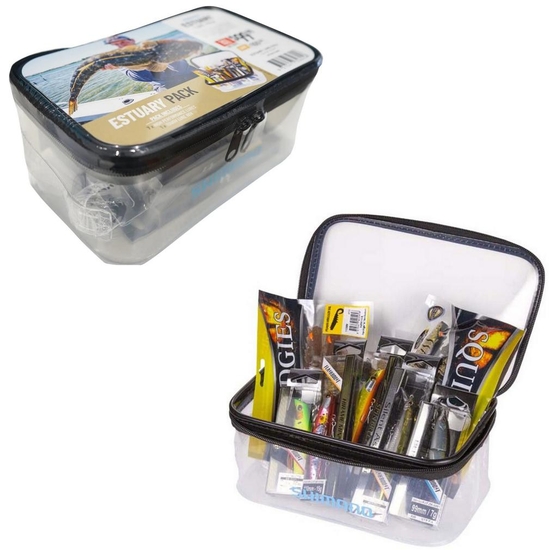 Shimano Estuary Lure Pack - 7 Piece Hard Body &amp; Soft Plastic Lure Gift Pack