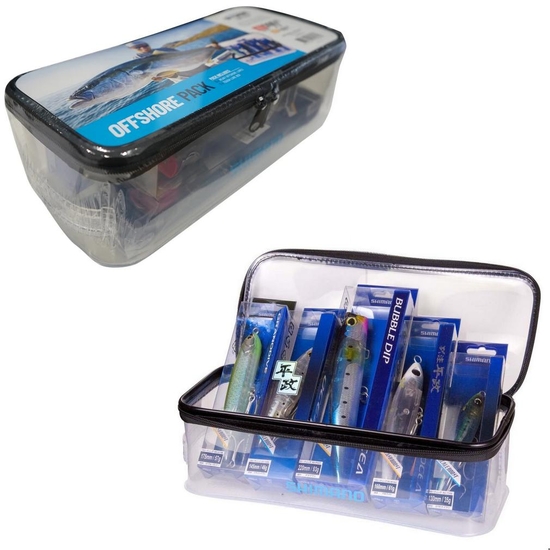 Shimano Estuary Lure Pack - 7 Piece Hard Body &amp; Soft Plastic Lure Gift Pack