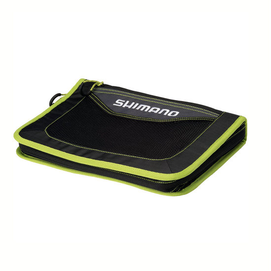 Shimano Fishing Lure Wallet with 9 Plastic Zip Lock Sleeves