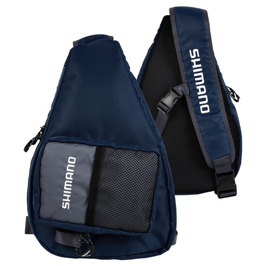 Shimano Sling Bag Fishing Tackle Pack with Rust Resistant Zippers