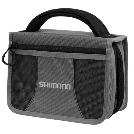 Shimano Fishing Tackle Wallet - Double Sided With Tackle Tray and 10 Sleeves