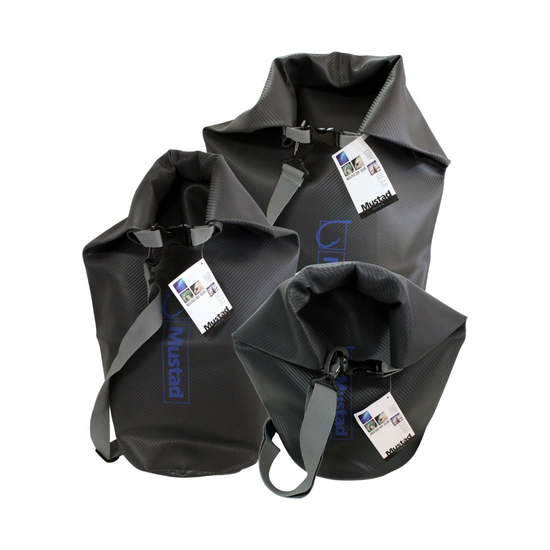 Mustad Waterproof Roll Top Dry Bag - PVC Graphite Grey Boat Bag