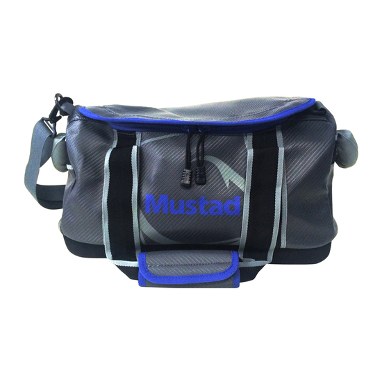 Mustad 24 Inch Large Water Resistant Boat Bag - Graphite Grey Fishing Tackle Bag