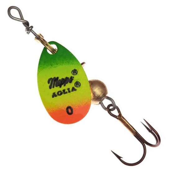 Size 0 Mepps Aglia Fluo Spinnerbait Lure - Tiger