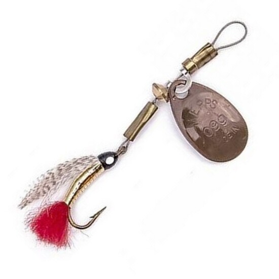 Size 0 Brown Mepps Aglia Streamepps Spinnerbait Lure -0.9g Spinnerbait Fly Lure