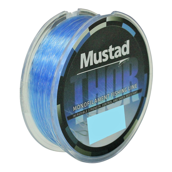 300m Spool of 60lb Mustad Thor Monofilament Fishing Line - Sea Blue Mono Line