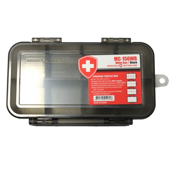 Black Moncross MMC-156WB Fishing Tackle Tray - Up to 8 Compartments
