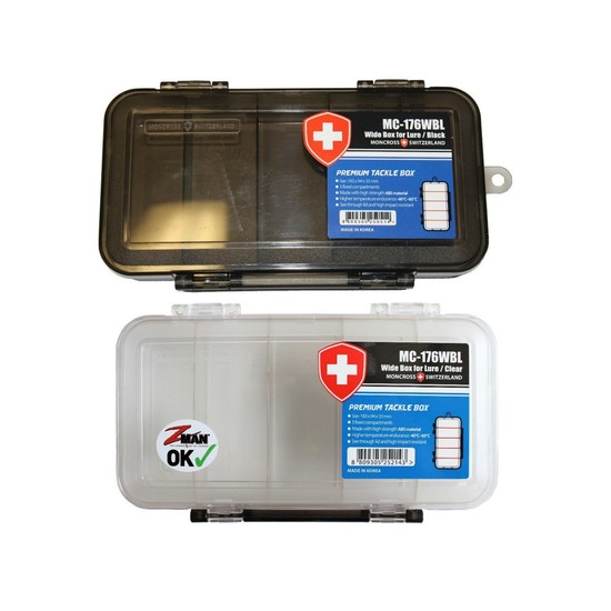 Moncross MMC-176WBL Fishing Tackle Tray-5 Fixed Compartments - Suits Zman Lures