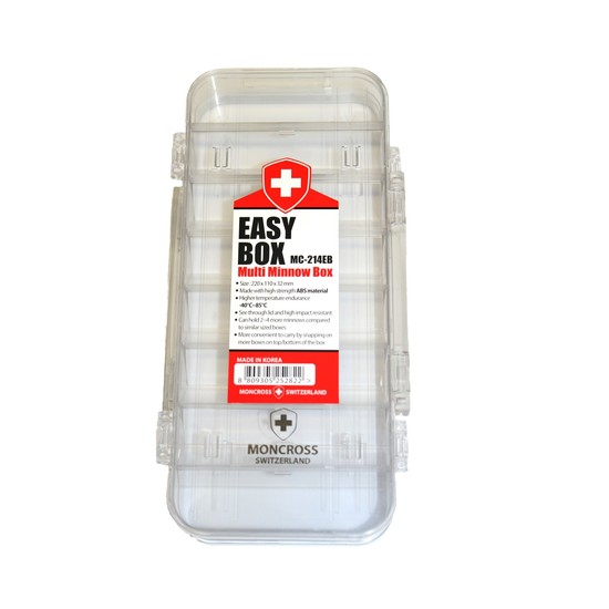 Moncross MC-214EB Double Sided Fishing Tackle Tray-Multi Minnow Fishing Lure Box