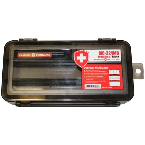 Moncross MMC-224MB Fishing Tackle Tray - Up to 7 Compartments - Suits Zman Lures