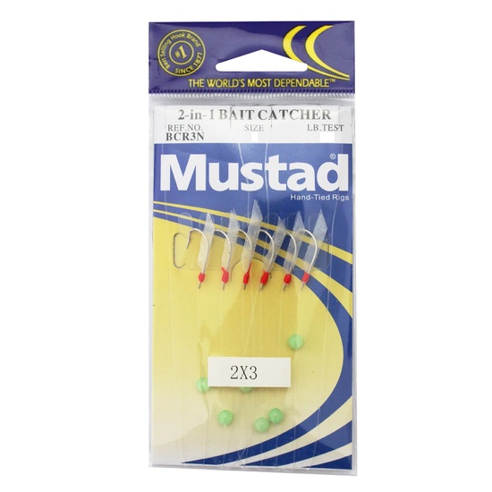 Mustad Bait Catcher Fishing Rig - 2 x 3 Hook Bait Jigs