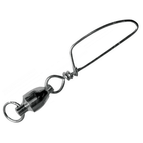 3 x Packets of Mustad Black Ball Bearing Swivels with Cross-Lock Snap