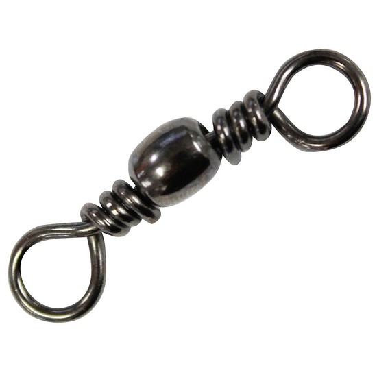 1 x Packet of Mustad Black Barrel Fishing Swivels