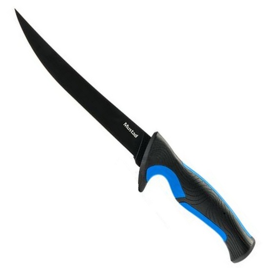Mustad Blue Series 7 Inch Stainless Steel Fillet Knife with Sheath