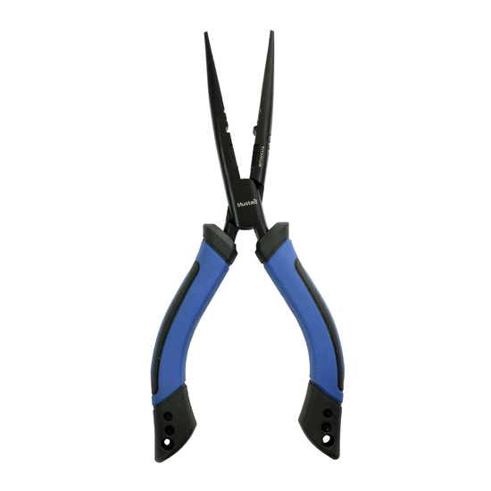 Mustad Stainless Steel 8 Inch Needle Nose Multi-Purpose Pliers - Cuts and Crimps