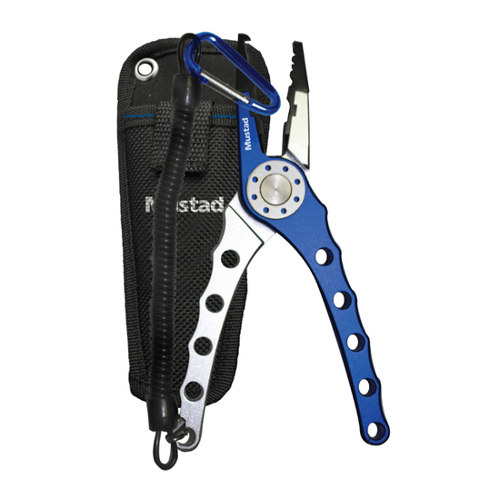 Mustad Light Weight 7 Inch Aluminium Multi Purpose Pliers + Split Ring Feature