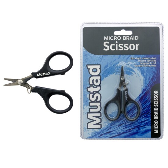 Mustad Ultra Light Stainless Steel Micro Braid Scissors
