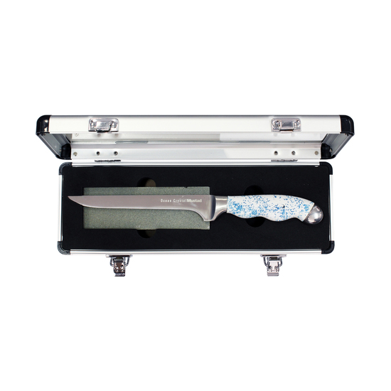 Mustad 6 Inch Titanium Coated Fillet Knife and Sharpening Stone in Gift Box