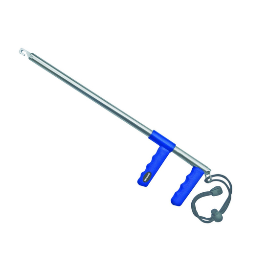 Mustad 7.5 Inch Stainless Steel Trigger Style Fish Dehooker with Safety Lanyard