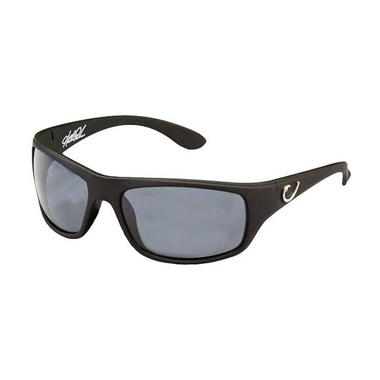 Mustad Hank Parker Polarized Sunglasses-Black Frame with Smoke Lens-HP100A-2