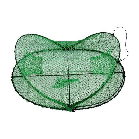Seahorse Folding Opera House Trap With 90mm Rings-Green Yabbie Trap