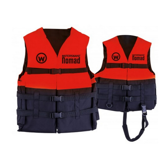 Red Watersnake Nomad Adult or Child Life Jacket - Level 50 PFD