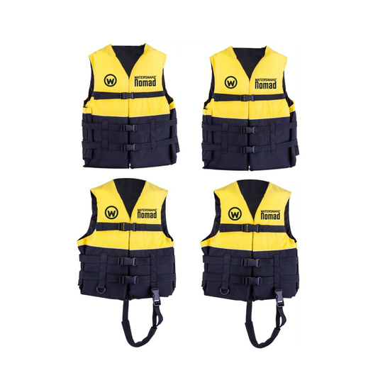 2 X Watersnake Nomad Adult or Child Life Jackets - Yellow Level 50 PFDs