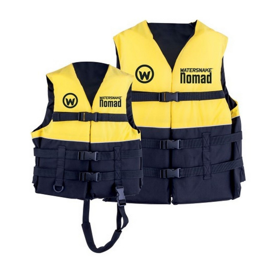 Yellow Watersnake Nomad Adult or Child Life Jacket - Level 50 PFD