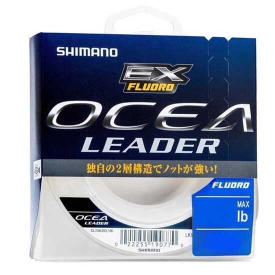 20m Spool of 120lb Shimano EX Fluoro Ocea Leader Fluorocarbon Fishing Leader