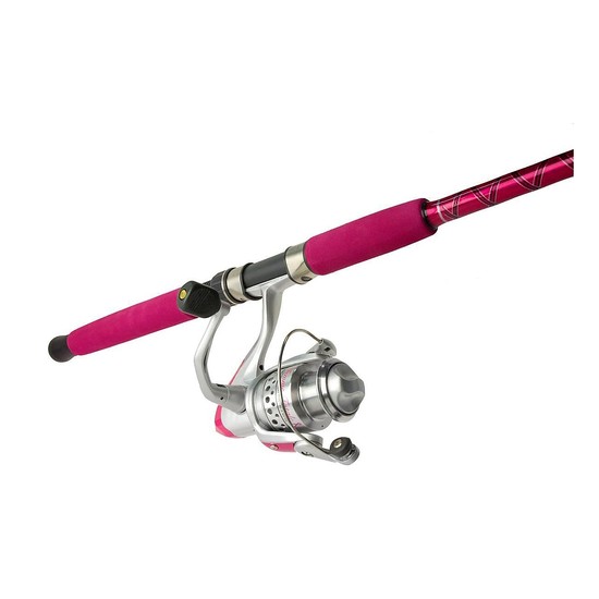Okuma Pink Femme Fatale 7ft 4-6kg 2 Pce Fishing Rod & Reel Spin Combo-FF55 Reel