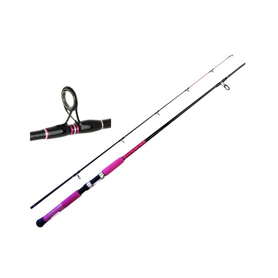 Okuma Pink Femme Fatale 7ft 4-6kg 2 Pce Fishing Rod - Spin Rod with Solid Tip