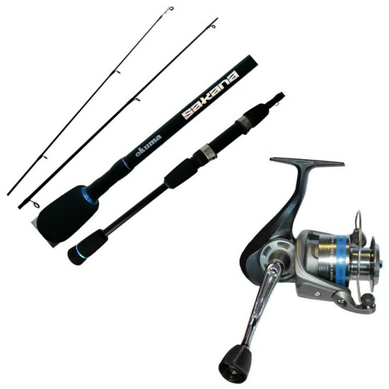 7ft Okuma Sakana/Competition 10-20lb Fishing Rod and Reel Combo -2Pce Spin Combo With Size 55 Reel