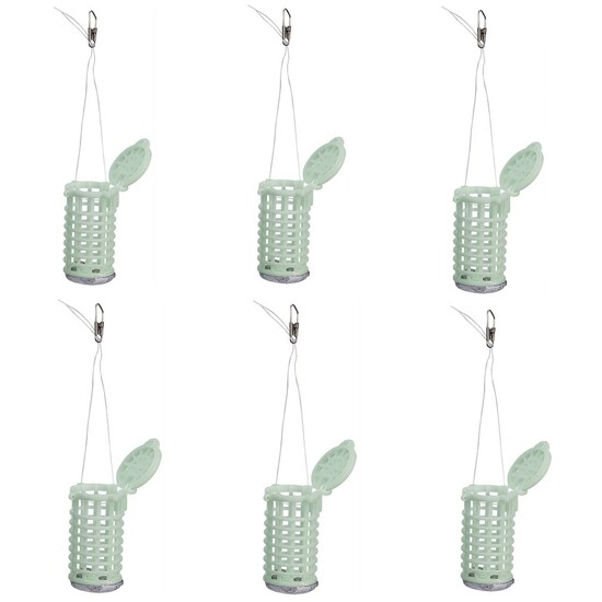 6 Pack of Luminous Daiichiseiko Weighted Berley Cages - Attaches to Sabiki Rigs