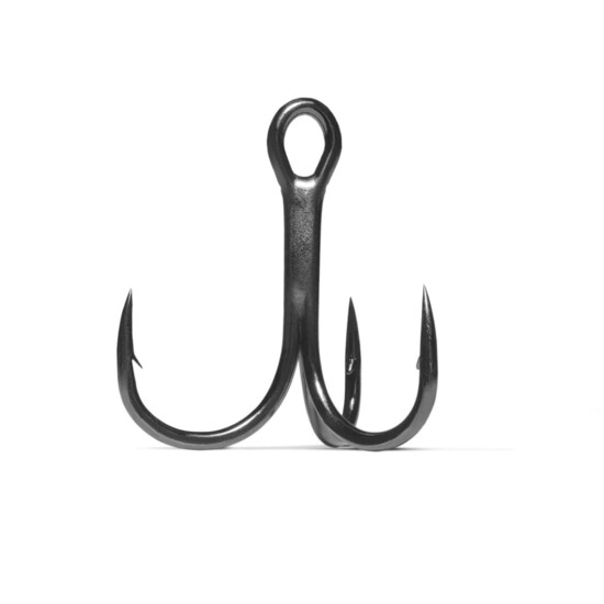 5 Pack of Size 1 VMC 7547 CB Coastal Black Inline Treble Hooks-1x Strong Trebles