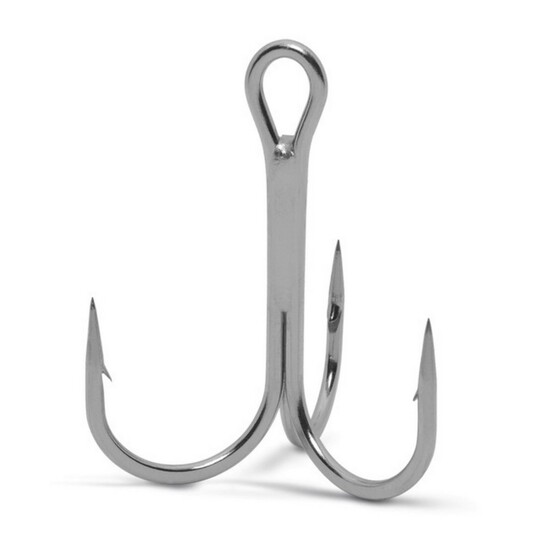 10 Pack of Size 10 VMC 8540 Nickel Vanadium Round Treble Hooks