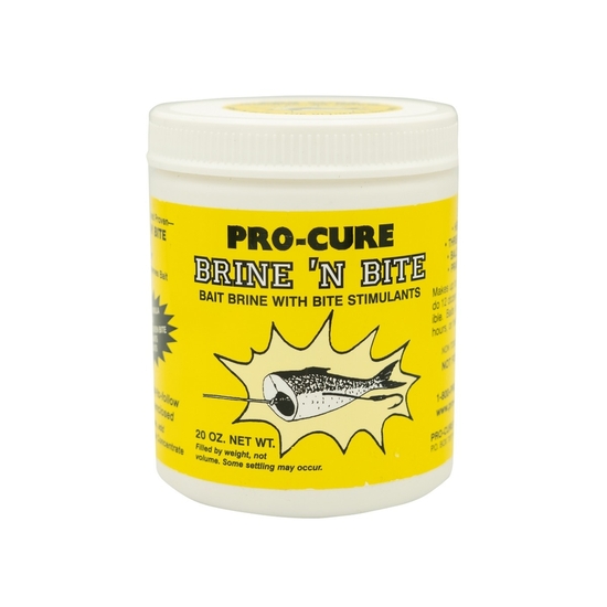 20oz Tub of Pro-Cure Brine 'N Bite Bait Toughener With Bite Stimulants