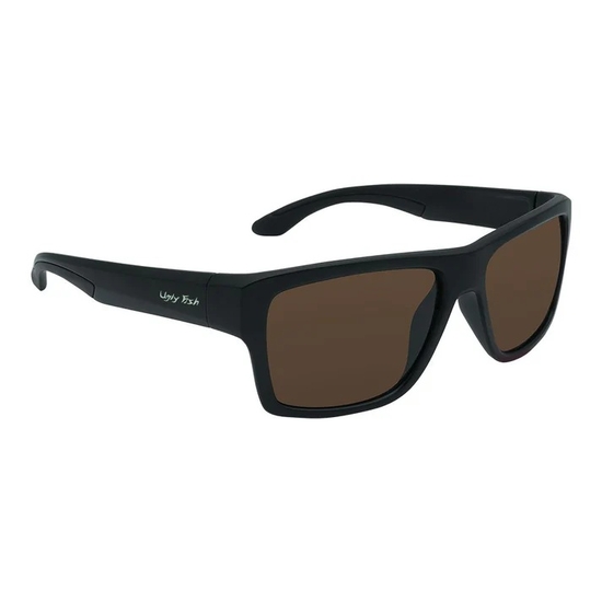 Ugly Fish PFN210 Recycled Fishing Net Black Frame/Brown Lens Sunglasses